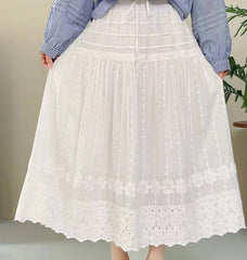 French Sweet A- Line Skirt High Waist Slimming Dress