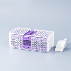 Silicone ice cube tray with lid – 96 grid large capacity storage
