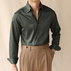 One-piece Collar Long-sleeved Shirt