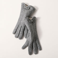 Plush Warm Wool Gloves Driving Touch Screen