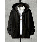 Men's Plus-sized Casual Hooded Sweater
