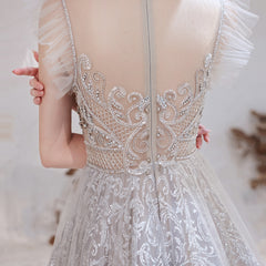 Spring High Gray Half High Sweet Standing Collar Thin Short Paragraph Mid-waist Slim Wedding Dresses Evening Dress