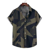 Men's Short-sleeved Shirt Casual Printing