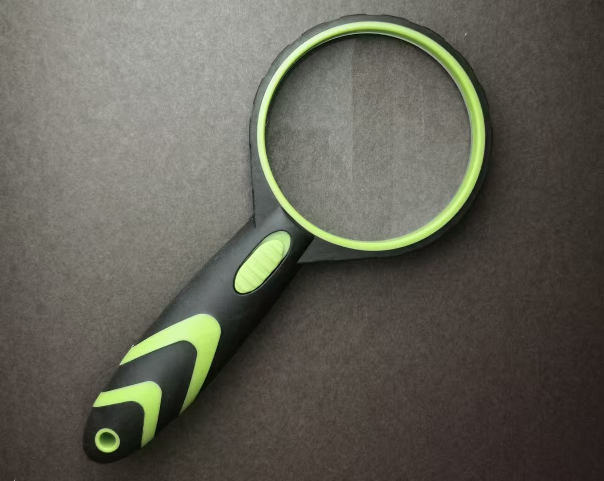 LED magnifying glass with light – HD optical resin lens portable front view