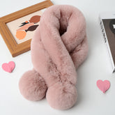Imitate Rex Rabbit Fur Scarf Thickened Warm Plush