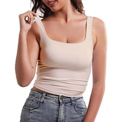 Square Collar Beauty Back Outer Wear Inner Wear Sleeveless Sling