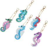 5d Diamond Painting Keychain Double-sided Diamond Cat