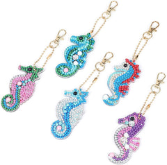 5d Diamond Painting Keychain Double-sided Diamond Cat