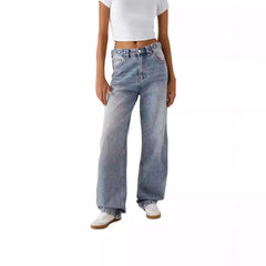 Loose Fashion Personalized Wide-leg Jeans For Women