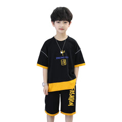 Middle-aged Children's Printed Two-piece Clothing