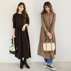 Japanese Loose Pullover Skirt Version A Waist-tight Dress