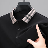 Autumn And Winter New Men's Fleece T-shirt Lapel Loose, Simple And All-matching
