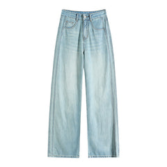 Fashion Women Loose Ice Silk Wide-leg Pants