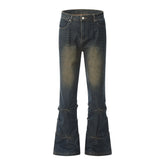 Vintage Crumpled Slim Fit Skinny Jeans For Women
