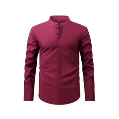 Men's Retro Long-sleeved Casual Shirt Top