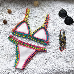 Women's Fashion Simple Tops Shorts Bikini Sets