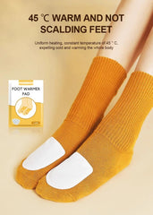 Air Activated Heat Sticker Disposable Heating Foot Warmer Adhesive Feet Toe Warm Patch Self-heated Insole Shoes Warm Pad