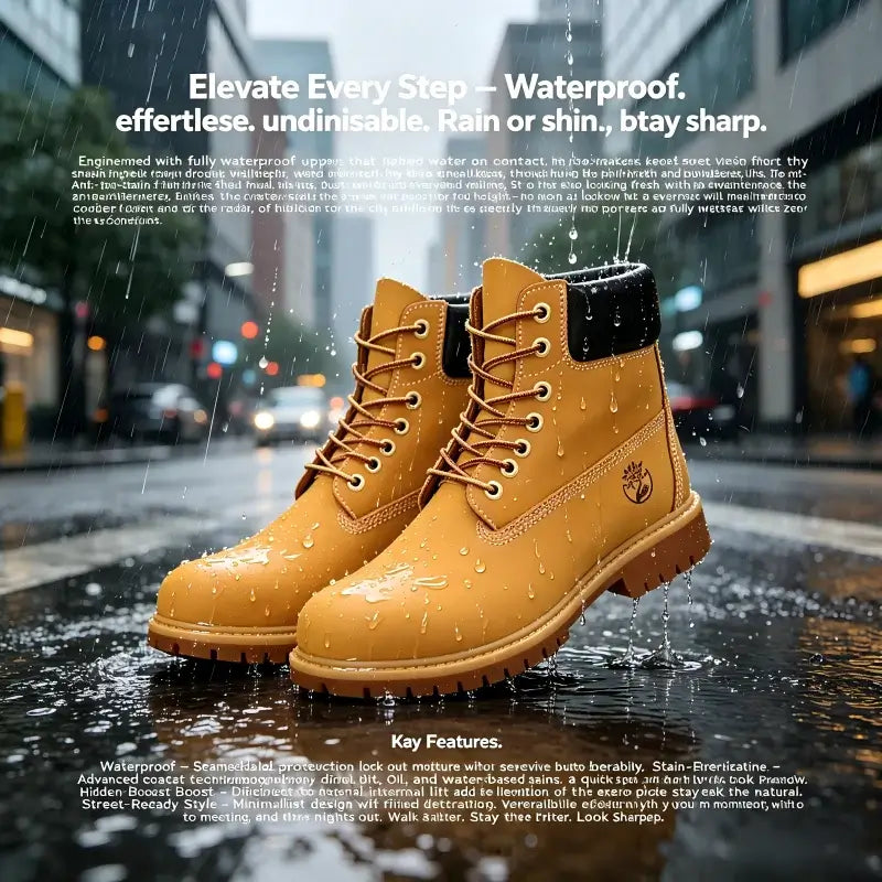 Mens Waterproof Hiking Boots Anti Slip Outdoor Shoes