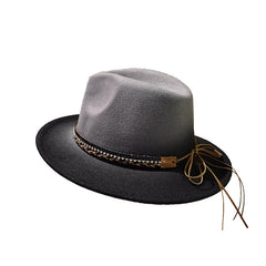 Woolen Fedora Hat Female Vintage Top Hat