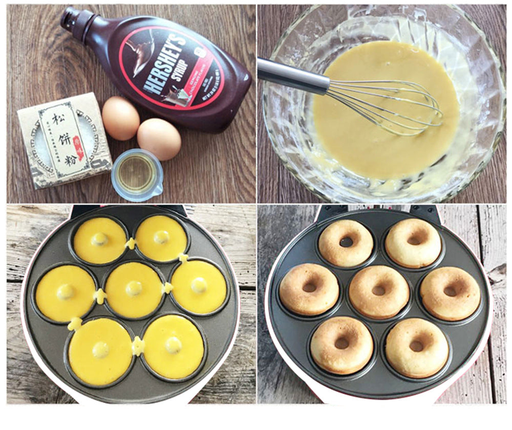 Electric donut maker machine – heating tube mechanical control close-up