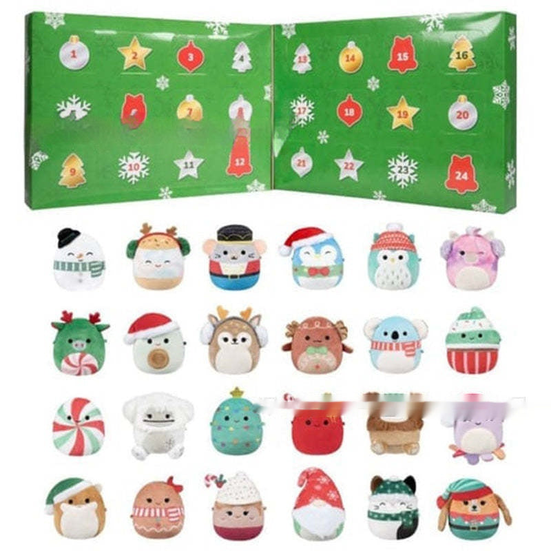 Christmas advent calendar for kids – fabric toy holiday box front view