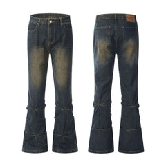 Vintage Crumpled Slim Fit Skinny Jeans For Women