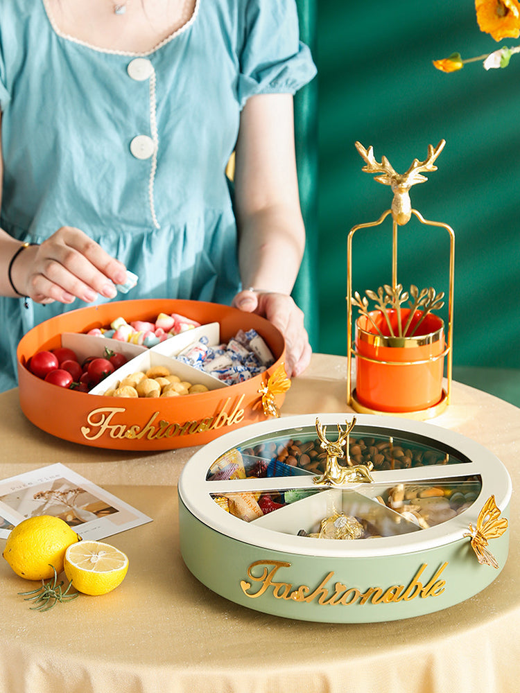 Metal fruit bowl snack storage tray – Pick N Drop home gift USA Europe