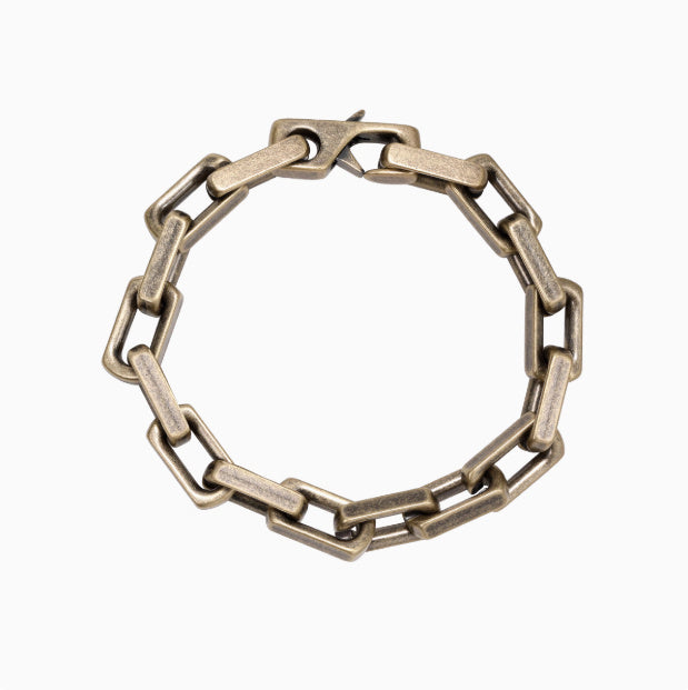 European And American Hip-hop Street Thick Antique Bronze Titanium Steel Bracelet
