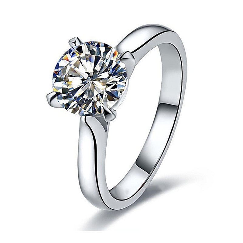 Four Prong Proposal Engagement Female Ring