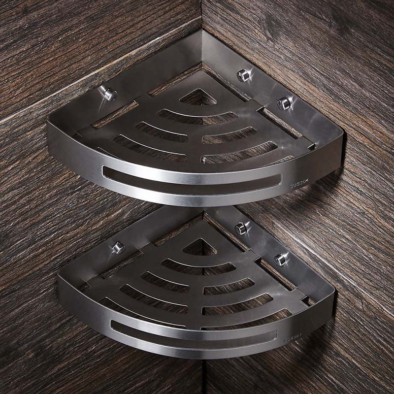 Stainless steel bathroom corner shelf – rust resistant corrosion free