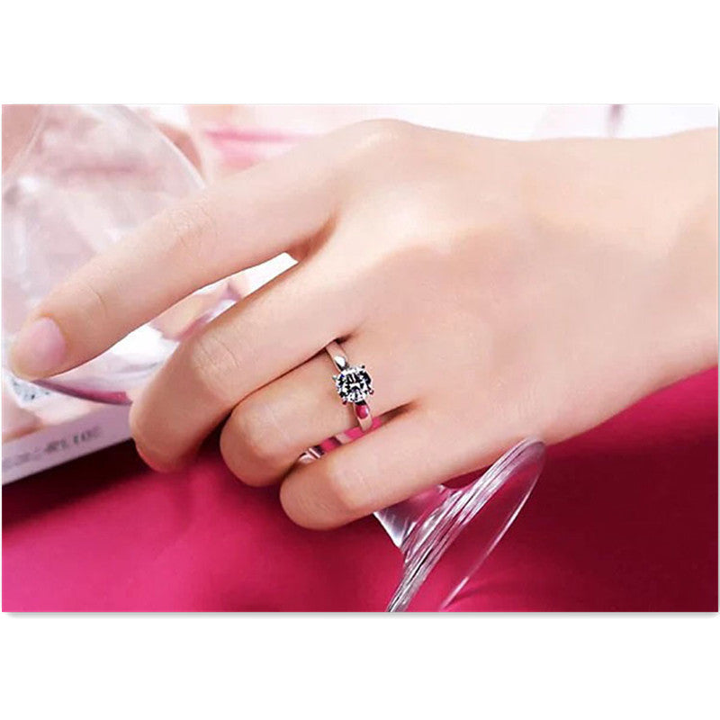 Four Prong Proposal Engagement Female Ring