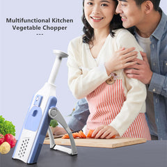 5-in-1 vegetable cutter slicer – orange green grey blue color options