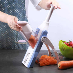 5-in-1 vegetable cutter slicer – ABS stainless steel mandoline front view