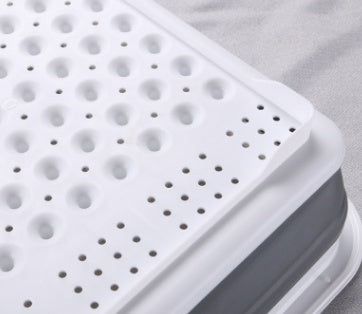 Folding dish drainer drying rack – PP TPR lightweight 629g material