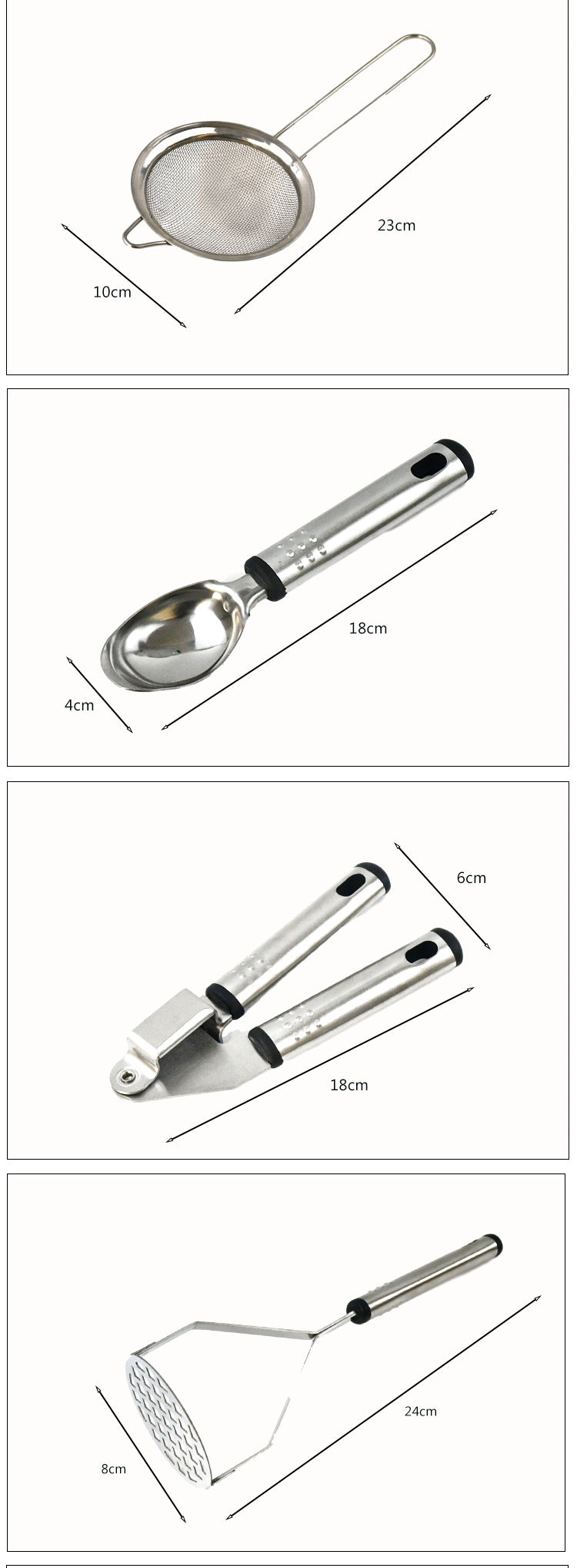 Nylon kitchen utensils set 44 piece – light luxury style detail