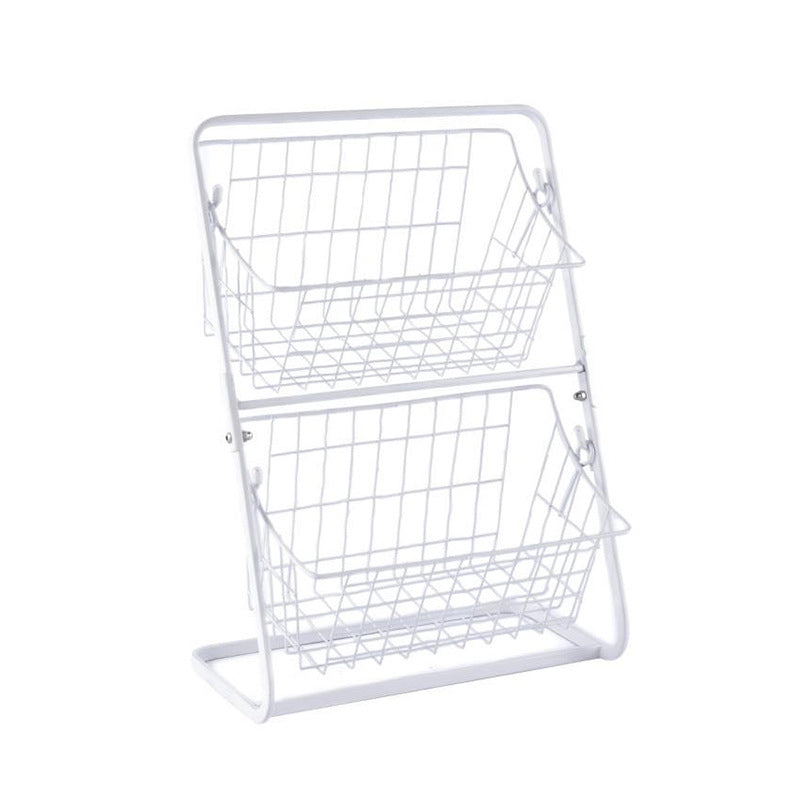 Multilayer kitchen storage rack – hollowed air circulation fruit basket