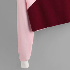 Color-blocking Long-sleeved Hat Cotton Sweatshirt