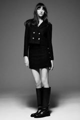 Small Incense Style High Waist A-Line Metal Buckle Short Skirt Female Temperament Small Skirt