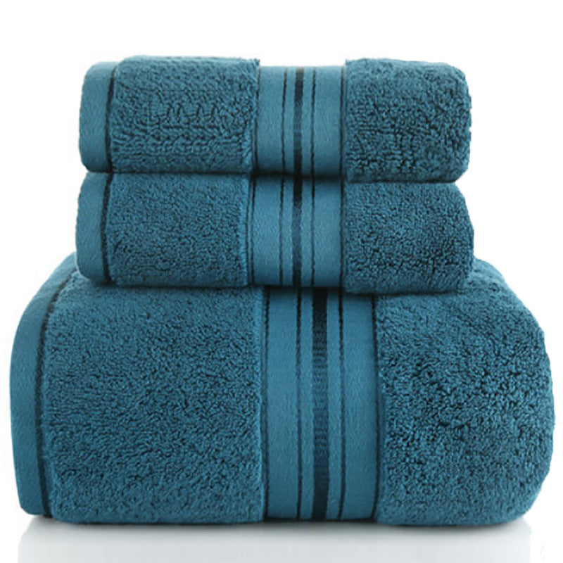 Cotton bath towel set 3 piece – Pick N Drop bathroom gift USA Europe