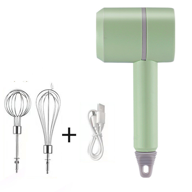 Rechargeable electric egg beater handheld – whipping cream cake baking use