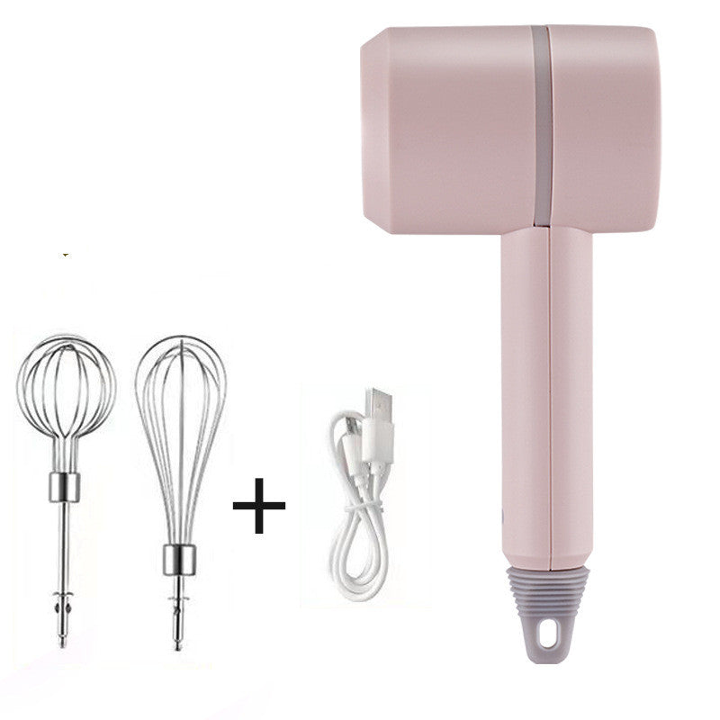 Rechargeable electric egg beater handheld – dough kneading rod included