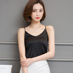 Women's Elegant Satin Tank Top
