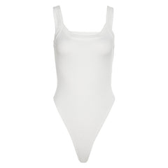 Slim-fit T-shirt With Sling Neckline Jumpsuit Design
