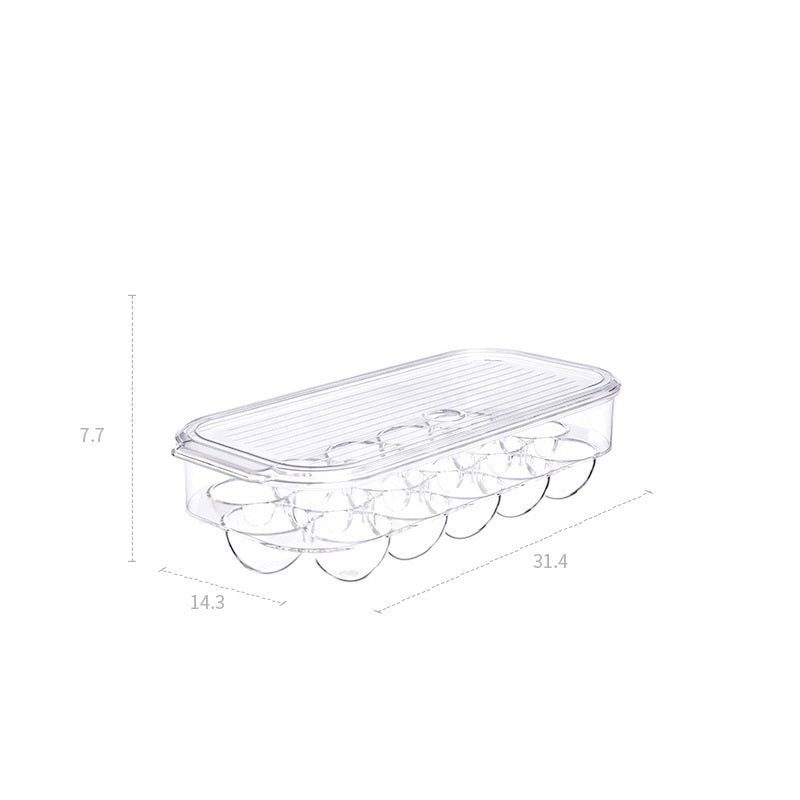 Refrigerator egg storage box – 31.4x14.3x7.7cm modern simple design