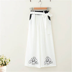 Casual Pants Nine-Point Pants Girl Loose Wild Wide-Leg Pants Women