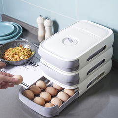 Refrigerator Egg Storage Box Stackable Drawer Organizer