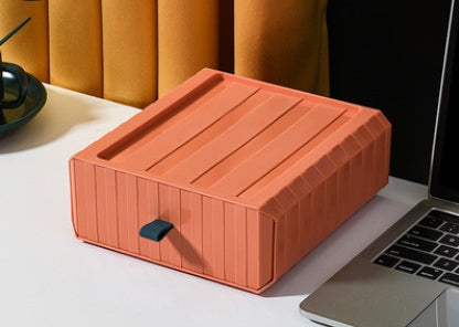 Desktop Storage Box with Drawers Multi Layer Organizer