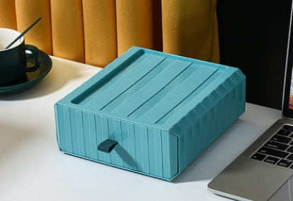 Desktop Storage Box with Drawers Multi Layer Organizer