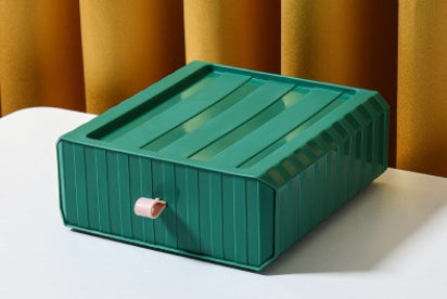 Desktop Storage Box with Drawers Multi Layer Organizer