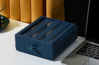 Desktop Storage Box with Drawers Multi Layer Organizer